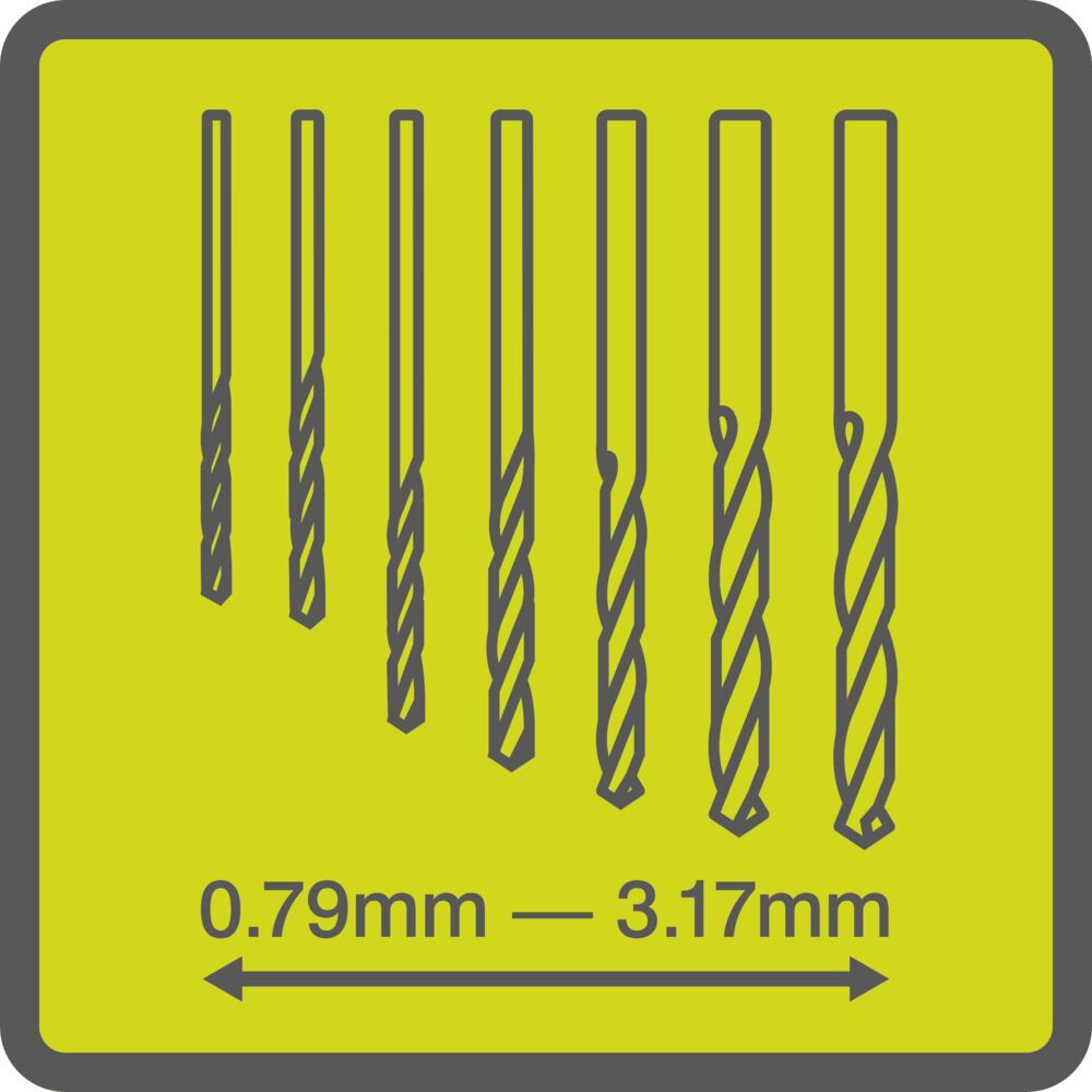 Ryobi tarkkuusporanteräs. RAR401-7