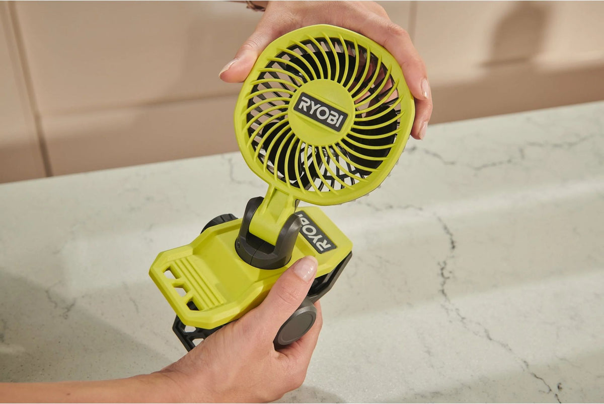 Ryobi klipsituuletin RCF4-0 USB lithium Runko