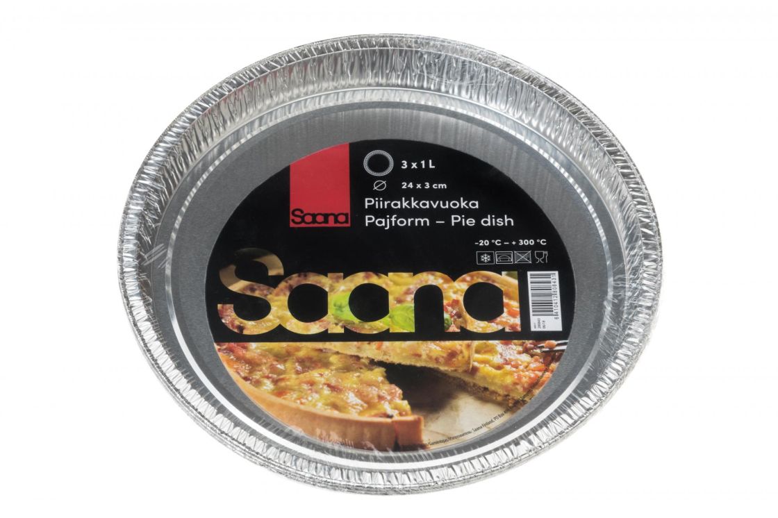 Saana Alumiininen piirakkavuoka 3 kpl