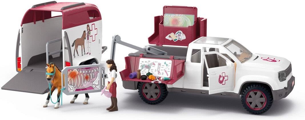 Schleich Eläinlääkäri Auto ja Traileri 42704