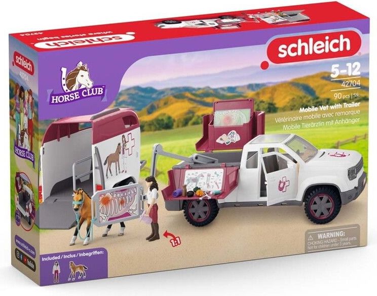 Schleich Eläinlääkäri Auto ja Traileri 42704