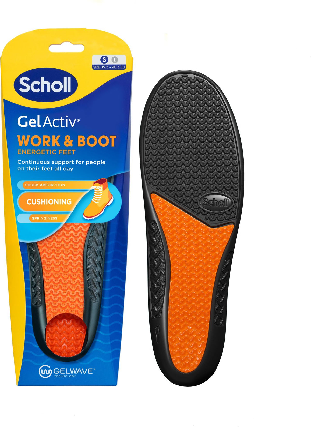 Scholl Gel Work & Boot Pohjallinen S