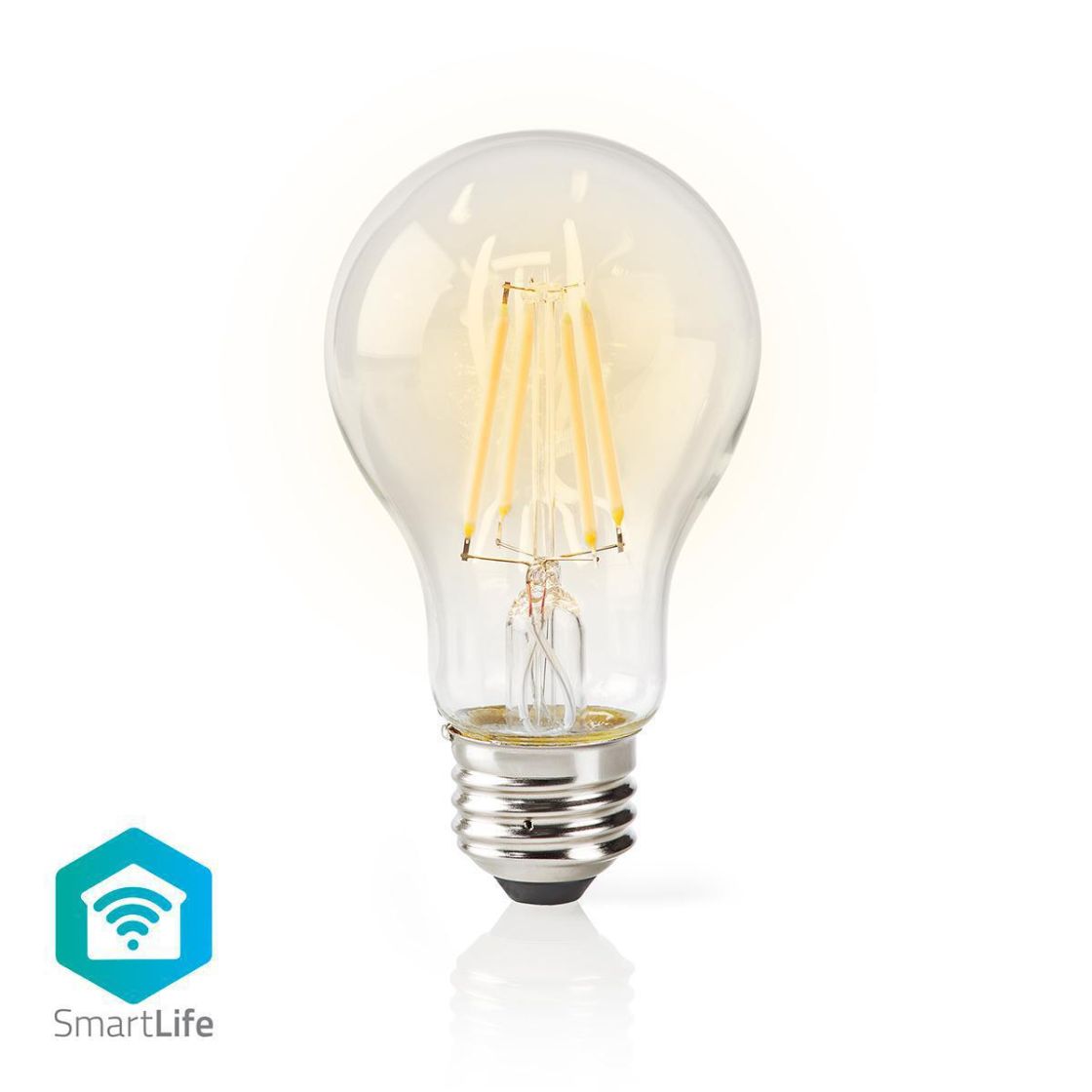 SmartLife LED Filamenttilamppu | Wi-Fi | E27 | 500 lm | 5 w | Lämmin Valkoinen | 2700 k | Glass | An