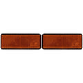 Heijastin 95x38 mm keltainen 2 kpl sarja