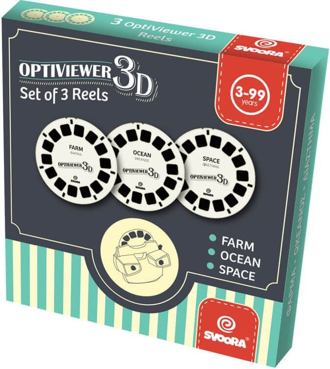 Svoora 3D katselulaitteen kuvakiekot sin 3 kpl