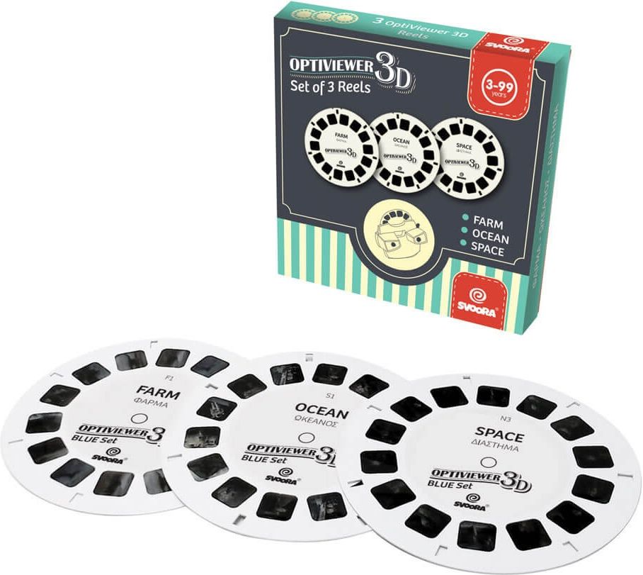 Svoora 3D katselulaitteen kuvakiekot sin 3 kpl