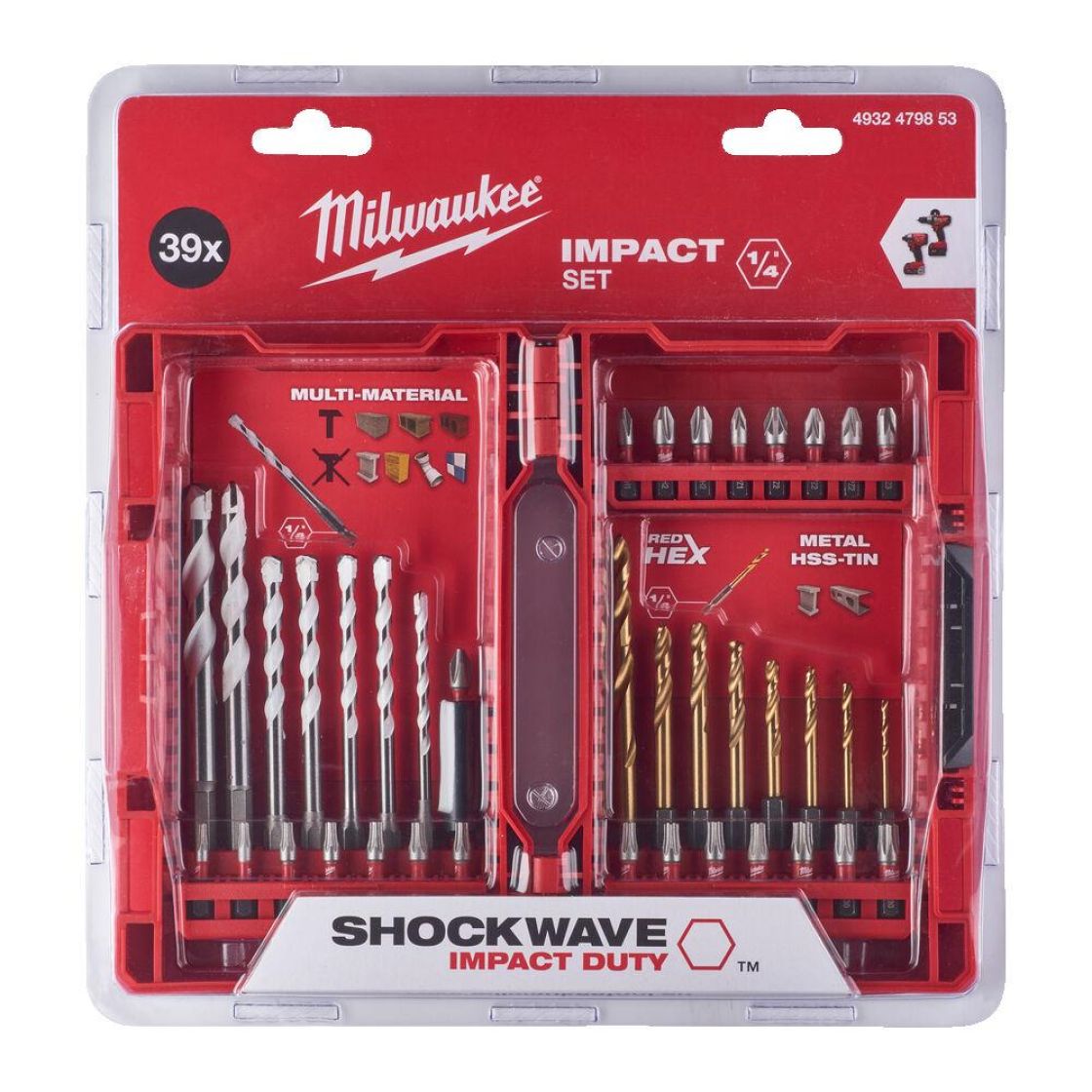 Milwaukee Poranterä- ja kärkisarja 39-os
