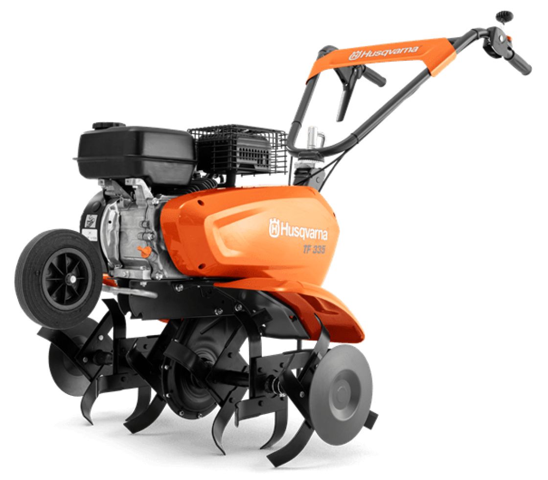 Husqvarna tf 335, RATO moottori, työleveys 80 cm, syvyys 30 cm