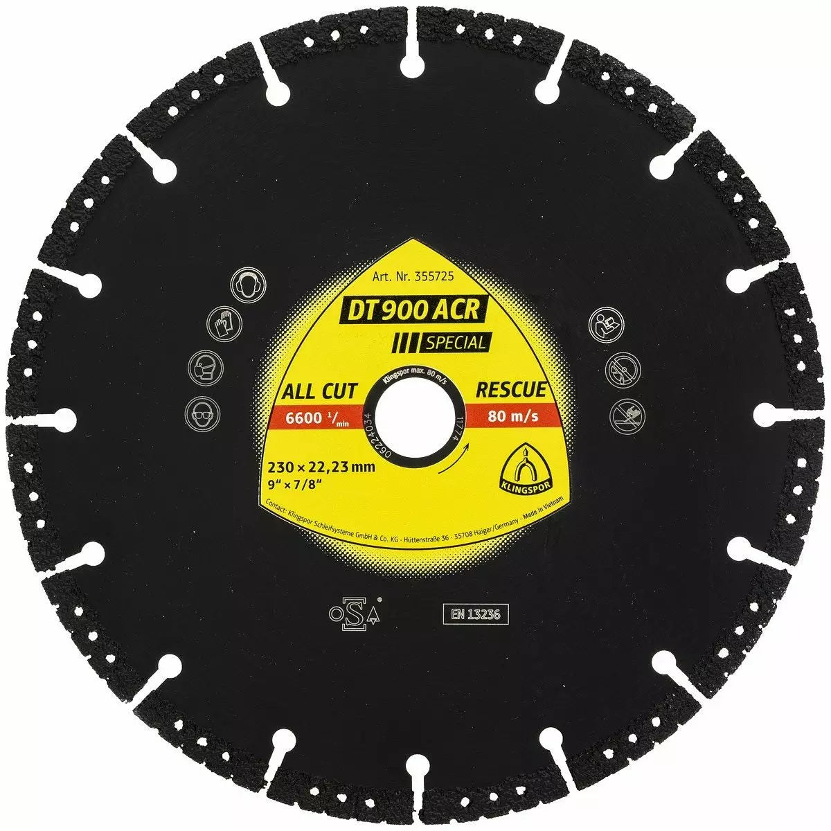 Timanttikatkaisulaikka 230X3,1X22,23 DT900 acr
