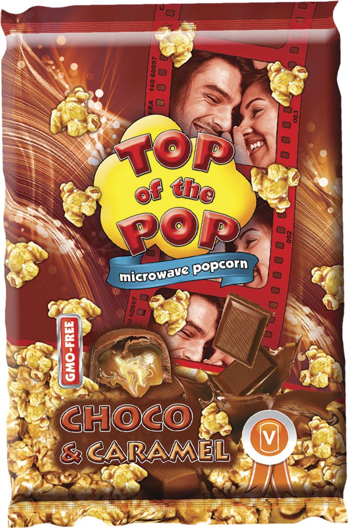 Mikropopcorn suklaa ja karamelli