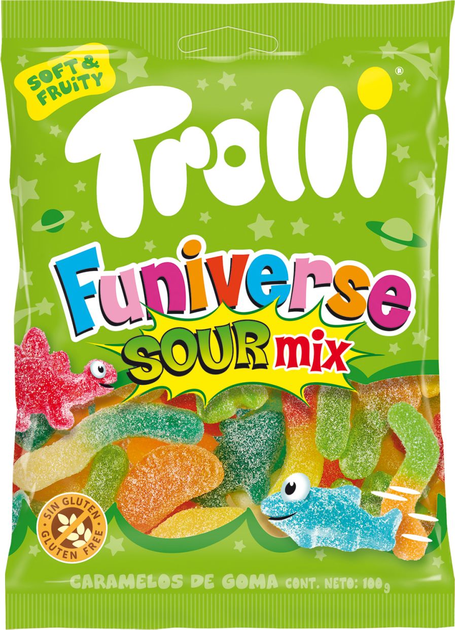 Trolli Funiverse Sour makeis- sekoitus 100 g