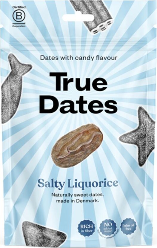 True Dates Salty Liquorice -taatelit 100 g