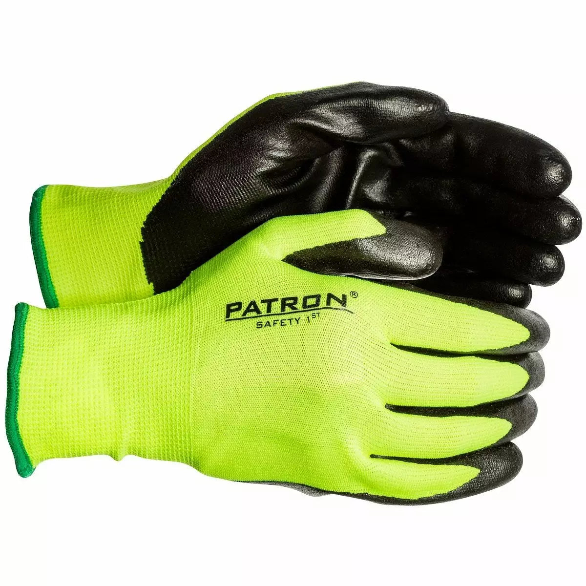 Työkäsineet 11 nitriilip. hi-vis nylon
