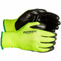 Työkäsineet 8 nitriilip. hi-vis nylon