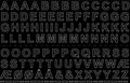 Kirjain a-å musta vinyyli 13 mm IP