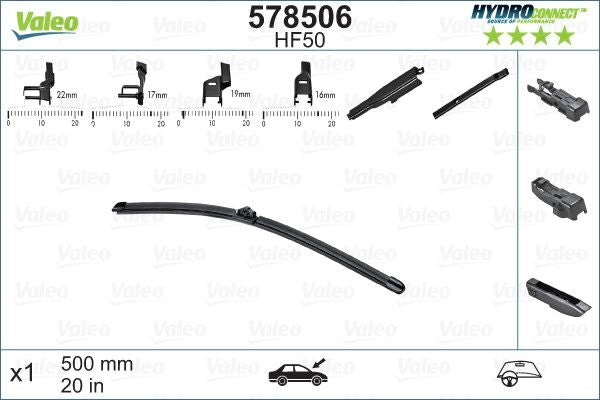 HydroConnect Front sulka 50 cm