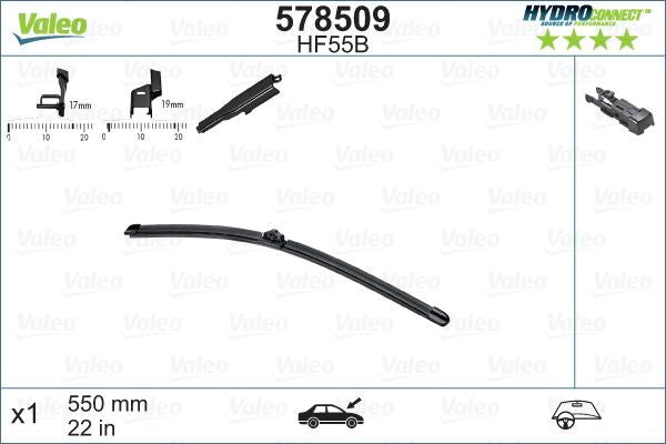 HydroConnect Front sulka 55 cm