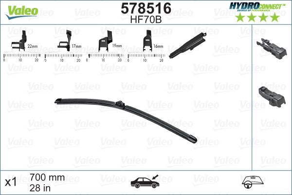 HydroConnect Front sulka 70 cm