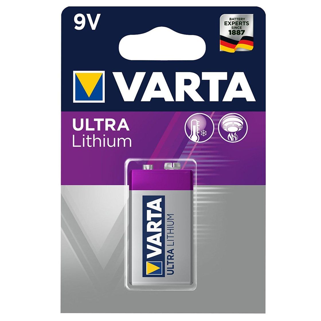 Varta Lithium 9 v paristo