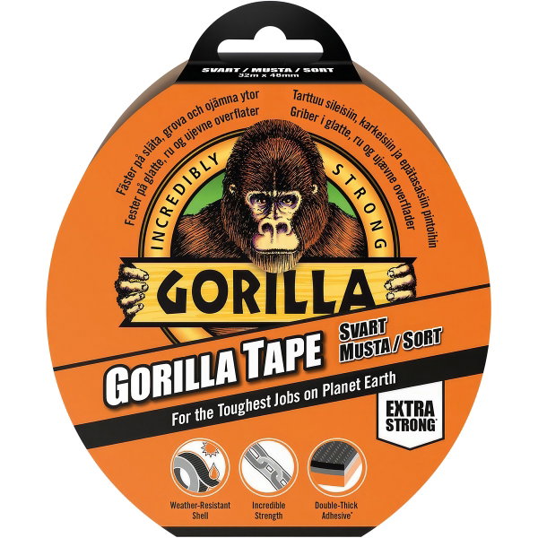 Gorilla-teippi musta 48 mm x 32 m