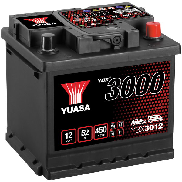 Akku Yuasa 52 ah -+ 207X175X190
