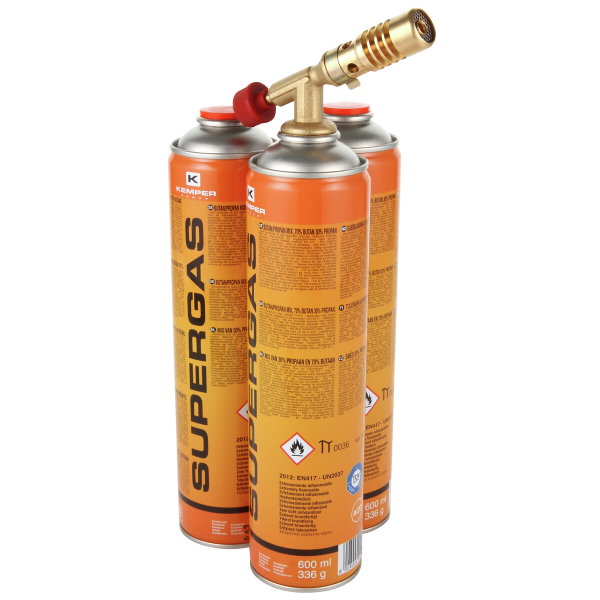 Kaasupoltin mini + 3X 600 ml kaasusäiliö