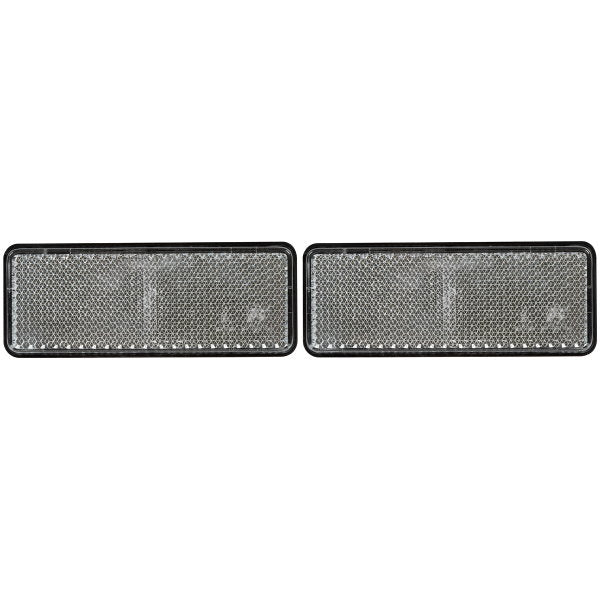 Heijastin 95x38 mm valkoinen 2 kpl sarja
