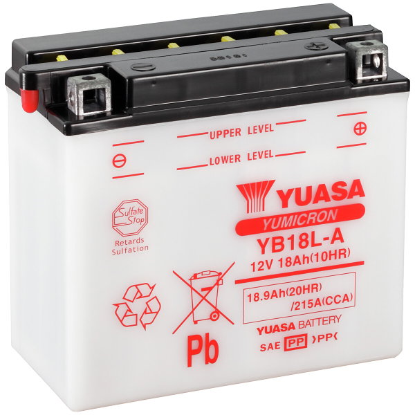 Akku Yuasa MP 18,9 Ah -+ 180 × 90 × 162