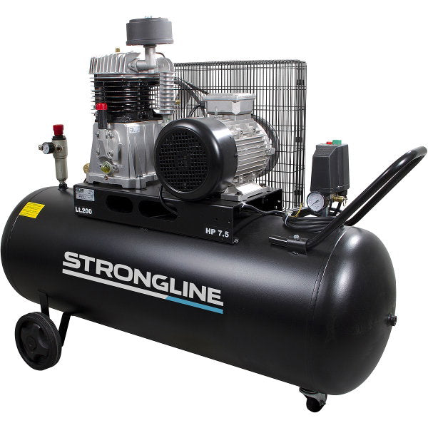 Kompressori 3-V 7,5HP 925 l/200 l musta