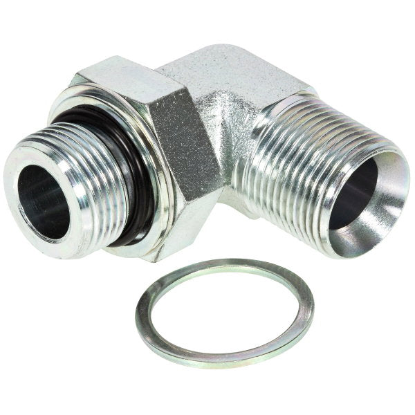 Suunnattava BSP 3/8 90 ulkokierreliitin