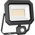 LED-valonheitin liiketunnistimella 50 W / 230 V, 4500 K, 1,5 m johto, musta
