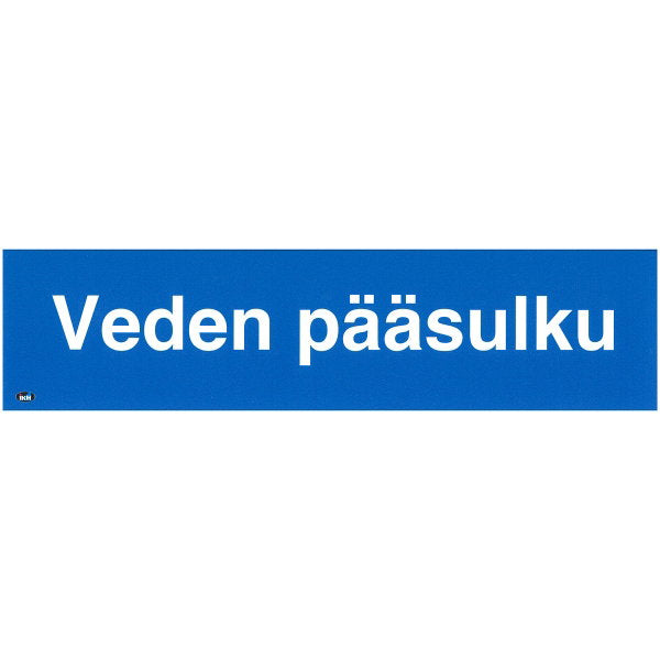 Opaste veden pääsulku 200 × 50 tarra