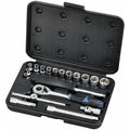 Hylsysarja 1/4" 19-OS. 4-14 mm 6-KULMA