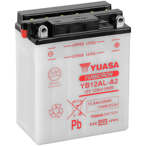 Akku Yuasa  mp 12,6 ah -+ 134X80X160