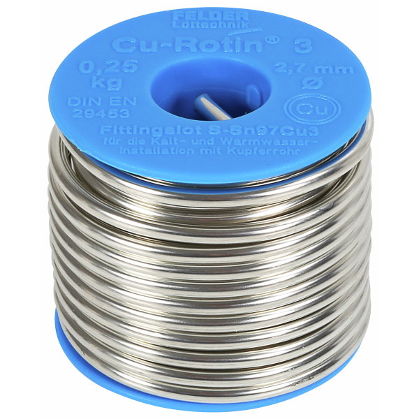 Juotostina SN97/CU3 2,7 mm/250 g DIN29453