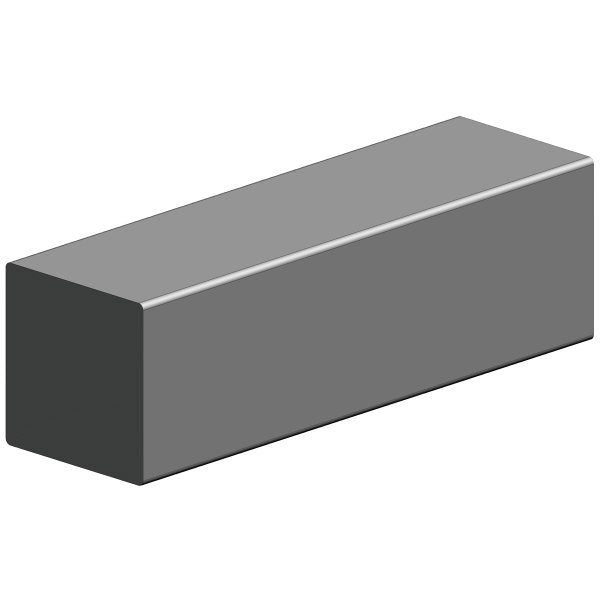 Neliötanko 6x6x2000 mm teräs
