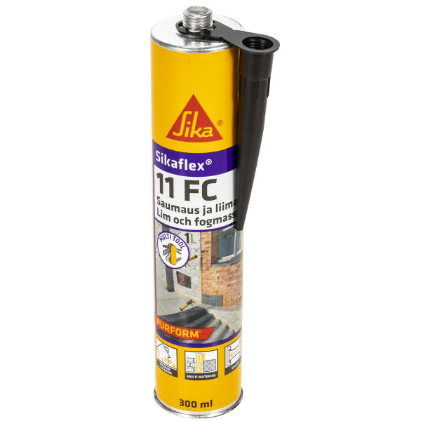 Pu massa musta 300 ml sikaflex 11FC purform