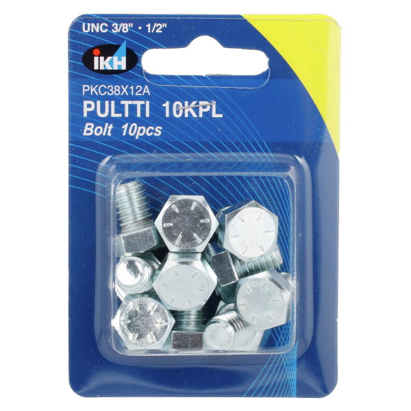 Pultti UNC 3/8 x 1/2" 10 kpl sinkitty