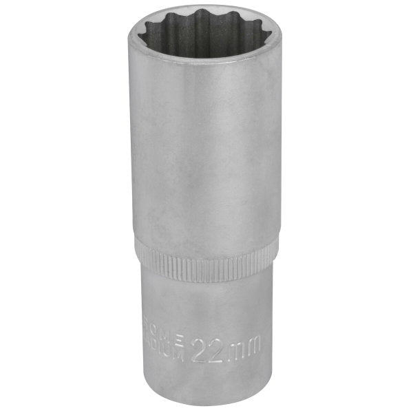 Hylsy 1/2"- 22 mm 12-KULMA pitkä