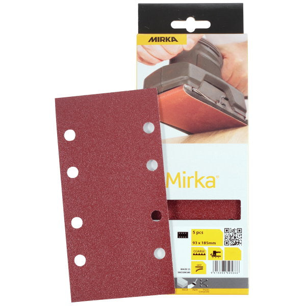 Hiomapaperi 93x185 mm 8R P80 5 kpl