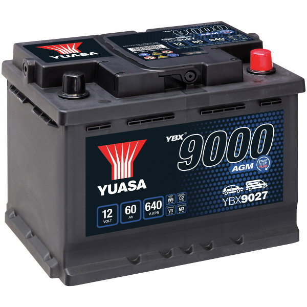 Akku Yuasa 60 ah agm -+ 242X175X190
