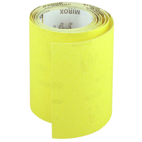 Hiomapaperirulla 115 mm x 2,5 m P100 keltainen