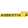 Varoitusnauha "asbesti" 75 mm x 150 m