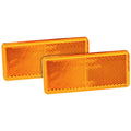 Heijastin 96x42 mm keltainen tarralla 2 kpl