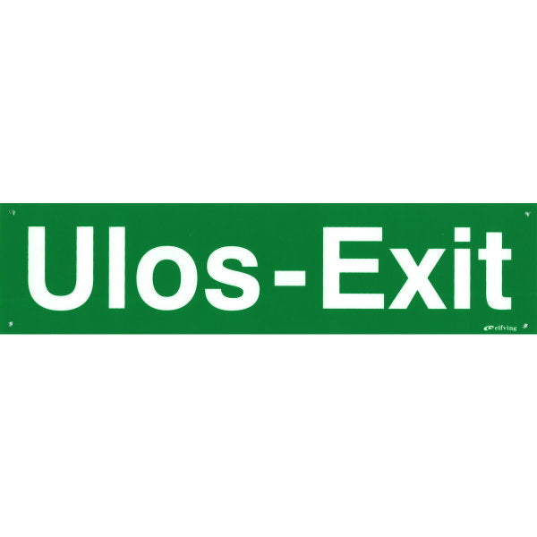 Opaste jv 400X100 ulos-exit, muovi