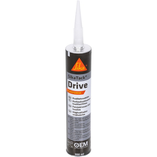 Tuulilasiliima sikatack drive 300 ml musta purform