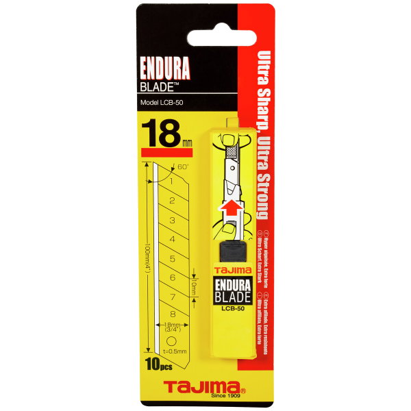 Varaterät 18 mm katkoteräveitselle 10 kpl