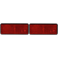 Heijastin 95x38 mm punainen 2 kpl sarja