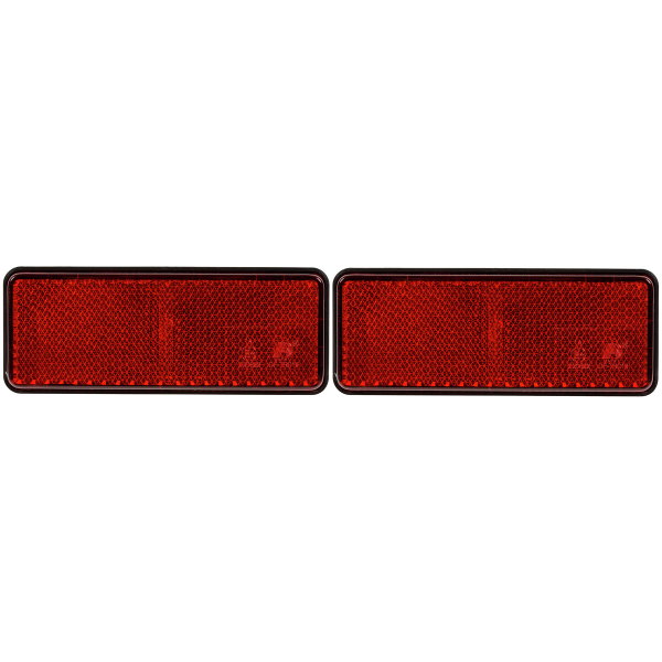 Heijastin 95x38 mm punainen 2 kpl sarja