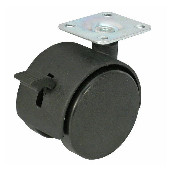 Huonekalupyörä 50 mm 4 kpl mvi laippa+jarru